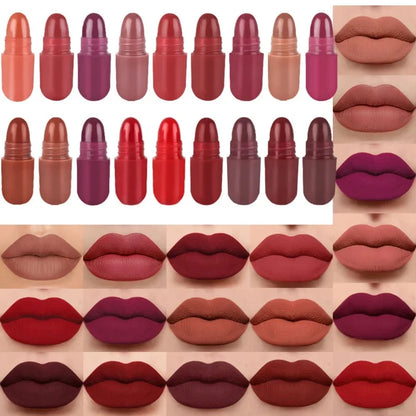18 Colors Capsule Lipstick – Silky Smooth Matte
