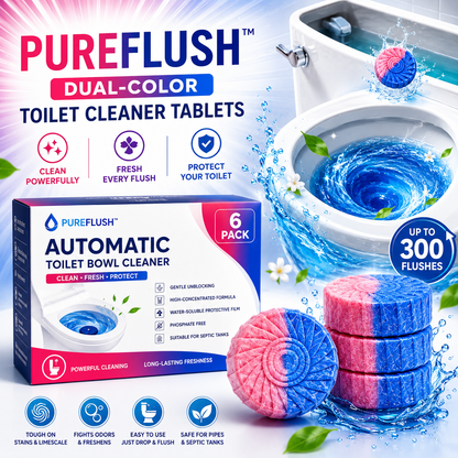 PureFlush™ Dual-Color Toilet Cleaner Tablets